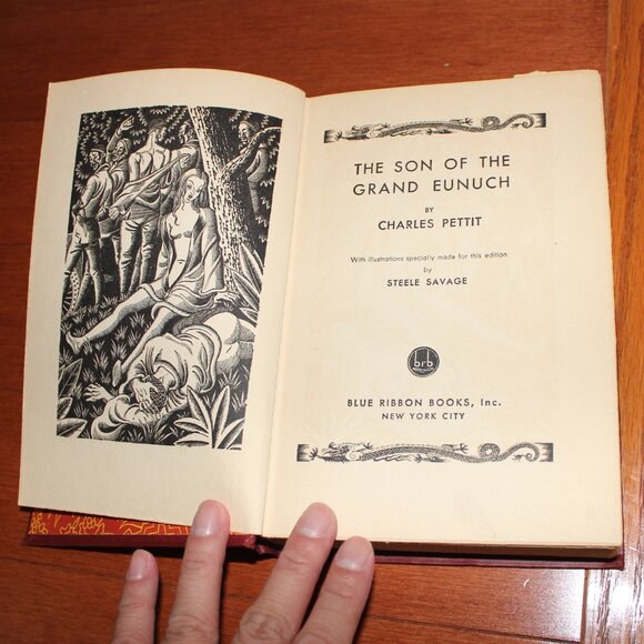 The Son Of The Grand Eunuch Charles Pettit 1927 Eighth printing Blue Ribbon Book - Picture 13 of 15